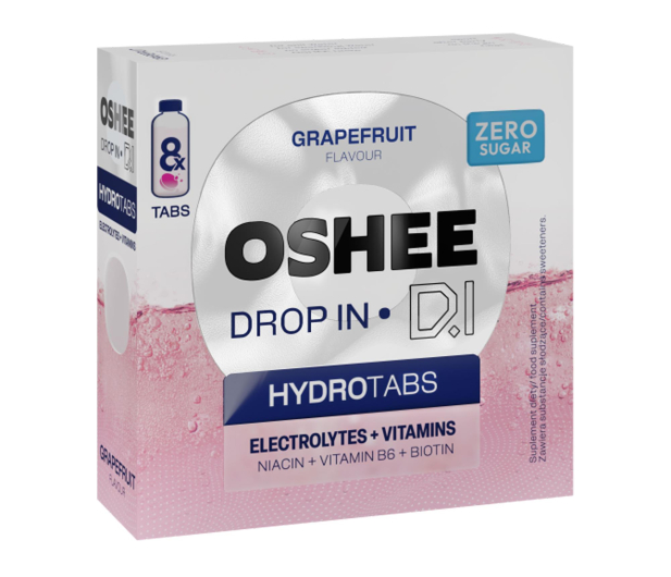 OSHEE Tabletki musujące DROP IN Hydrotabs Electrolytes & Vitamins - 1546747 - zdjęcie